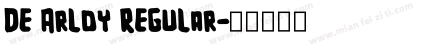 De Arloy Regular字体转换